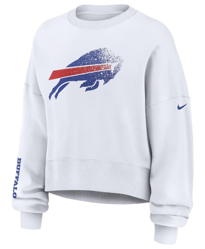 Buffalo Bills 2025 Rivalries White Sweatshirt - Image 2