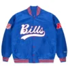 Buffalo Bills Golf Wang 2025 Royal Blue Satin Full Snap Bomber Jacket