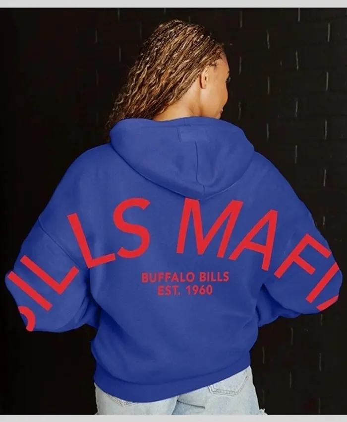 Buffalo Bills Never Stop Oversized Hoodie