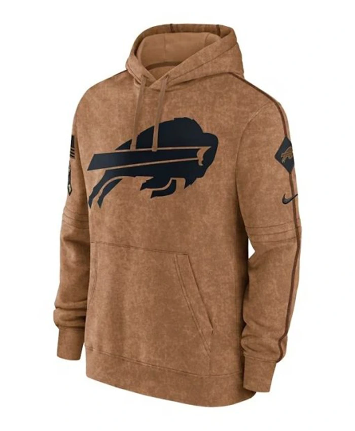 Buffalo Bills Salute To Service Club Brown Hoodie