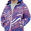 Buffalo Bills Zebra Snow Zip Up Jacket