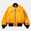 Bumblebee Transformers Reversible Yellow Bomber Jacket