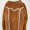 Burt Reynolds Brown Wool Collar Jacket Back