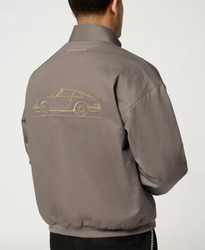 Buy 2026 PUMA x Porsche Legacy Pepita Lifestyle Black and White Taupe Jacket