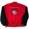 Buy 90s San Francisco 49ers Red And Black Letterman Varsity Jacket For Men And Women