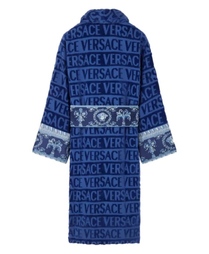 Versace All Over Motif Belted Robe - Image 2
