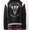 Buy Amiri Black And White Letterman Varsity Jacket For Men And Women