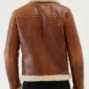 Buy B 3 Aviator Brown Leather Shearling Fur Jacket For Men And Women 1