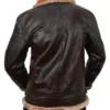 Buy B 3 Brown Pilot Bomber Shearling Fur Leather Jacket For Men And Women