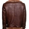 Buy B 3 Phans Brown Aviator Leather Shearling Fur Jacket For Men And Women