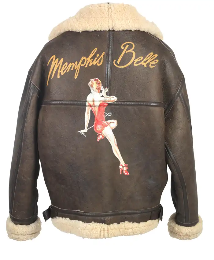 Buy B3 Memphis Belle Sheepskin Flying Black And Ivory Jacket For Sale Men And Women