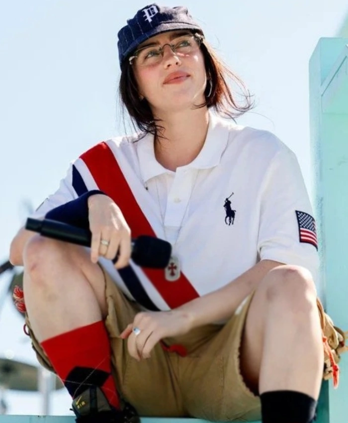 Buy Billie Eilish LA28 Olympic Games White Shirt In Sale