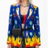 Birds Of Prey Harley Quinn Blue Blazer