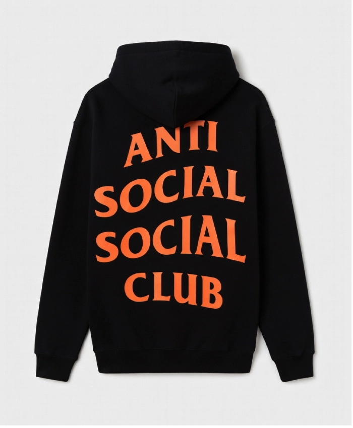 Black Anti Social Social Club Paranoid Hoodie