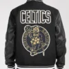 Buy Black Boston Celtics Wool Varsity Jacket Sale