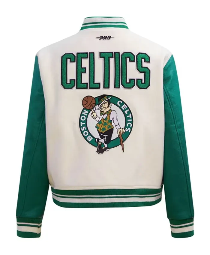 Buy Boston Retro White Celtics Jacket Sale