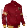 Buy Calgary Flames 1980s Red Satin Varsity Jacket