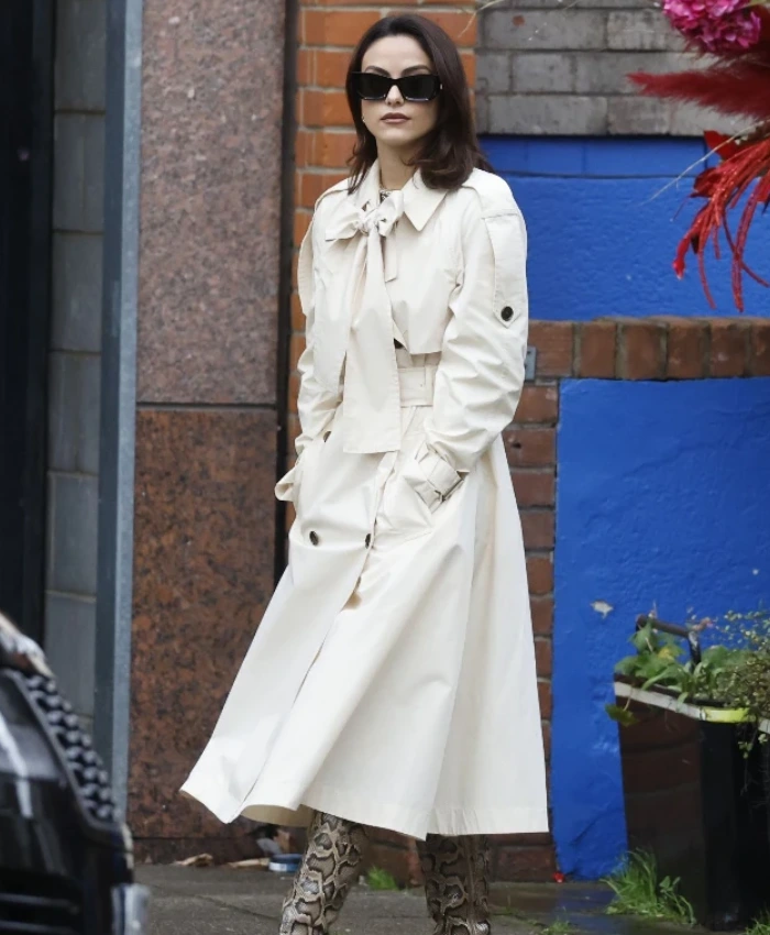 Camila Mendes Cream Trench Coat