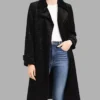 Buy Cassandra Lee Murder In A Small Town Kristin Kreuk Black Trench Coat For Unisex