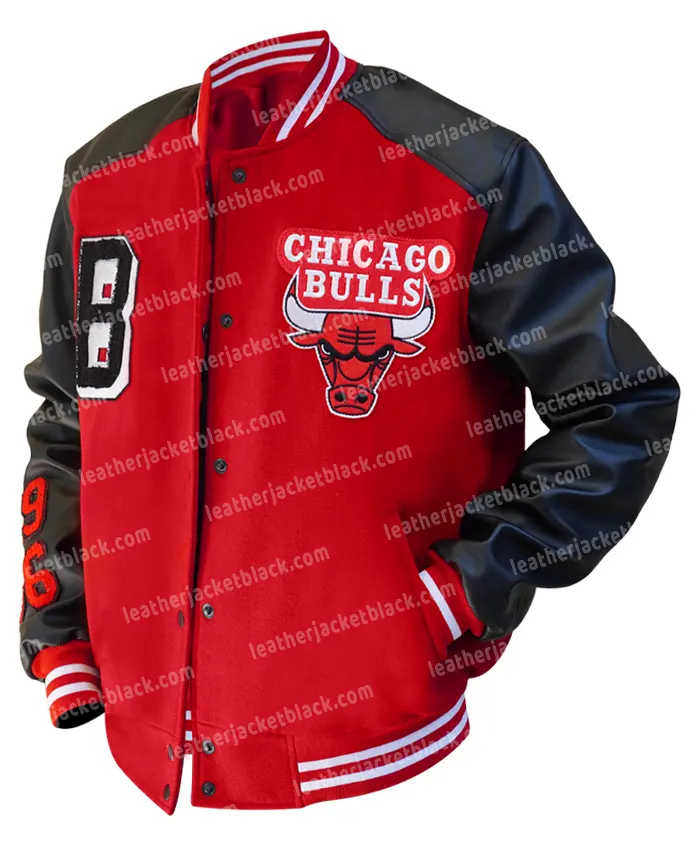 Buy Chicago Bulls 80s Red Varsity Jacket