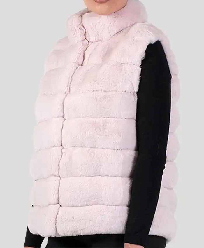 Buy Chinchilla Pink Fur Vest For Sale