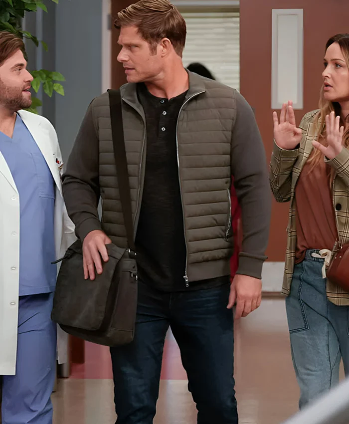 Buy Chris Carmack Greys Anatomy Season 21 Atticus Lincoln Quilted Jacket For Unisex