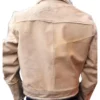 Buy Cowhide Light Beige Leather Fur Jacket For Men And Women