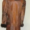 Buy Cowhide Unique Brown Leather Fur Leather Coat For Men And Women