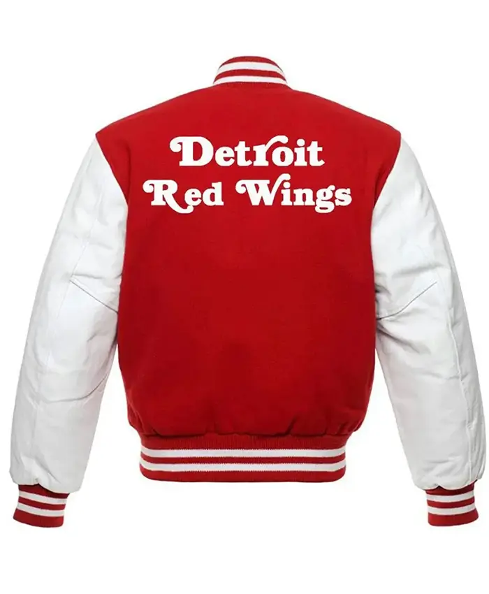 Buy Detroit Red Wings Red And Black Varsity Jacket For Men And Women