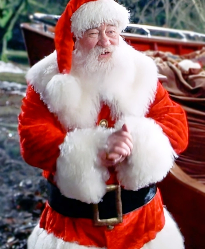 Buy Edward Asner Film Elf Santa Red Costume Coat On Sale
