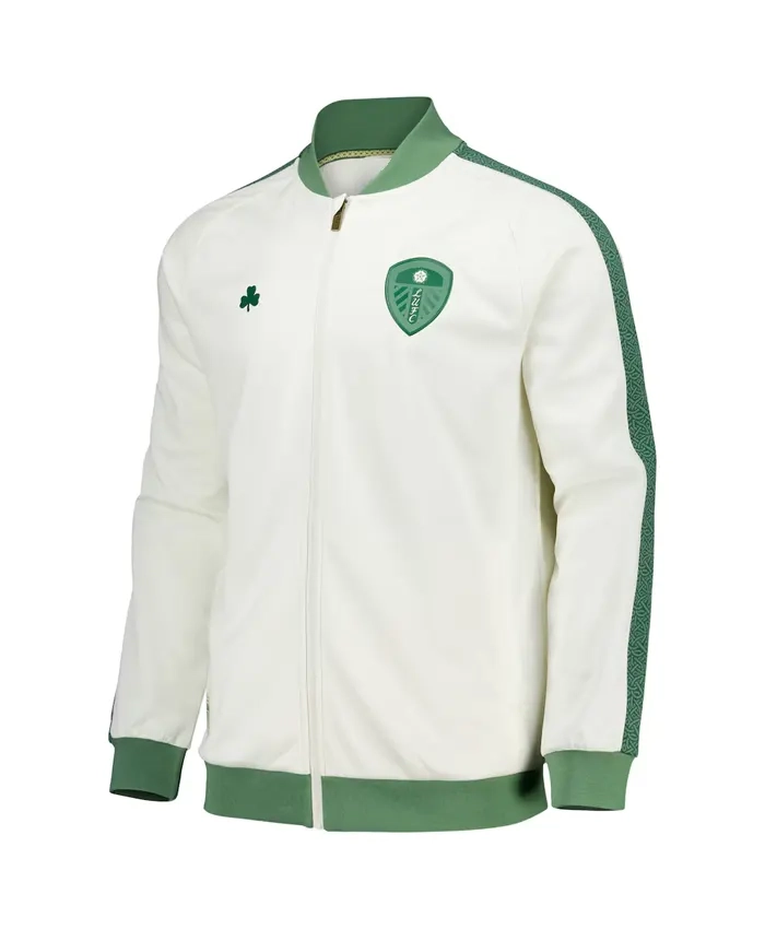 Buy FC Leeds United St Patricks Day Tricot Off White Track Jacket