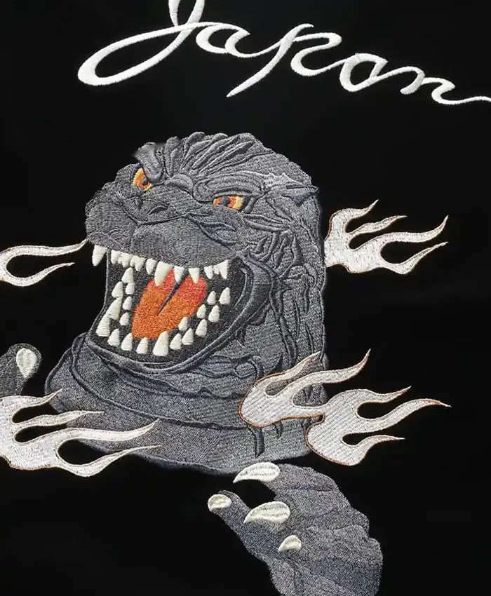 Buy Godzilla HOMEGAME Souvenir Black Bomber Jacket