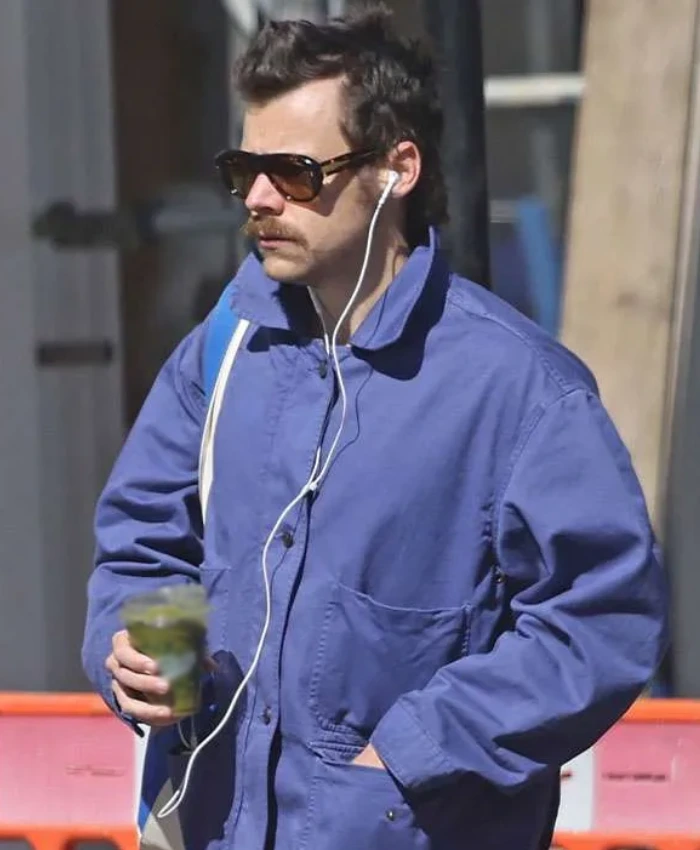 Harry Styles London 2026 Blue Cotton Jacket - Image 2