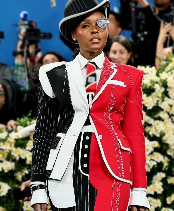 Met Gala 2025 Janelle Monáe Two-Tone Blazer