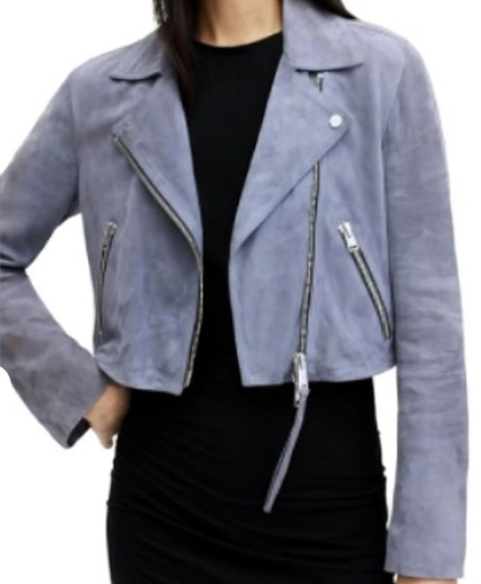 Buy Javicia Leslie TV Series High Potential Season 01 Daphne Biker Suede Leather Jacket For Unisex