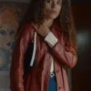 Buy Jessica Plummer TV Series Missing You 2025 Stacey Embalo Brown Leather Trench Coat For Unisex
