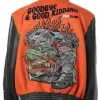 Buy Juice Wrld Orange And Black Varsity Jacket For Men And Women