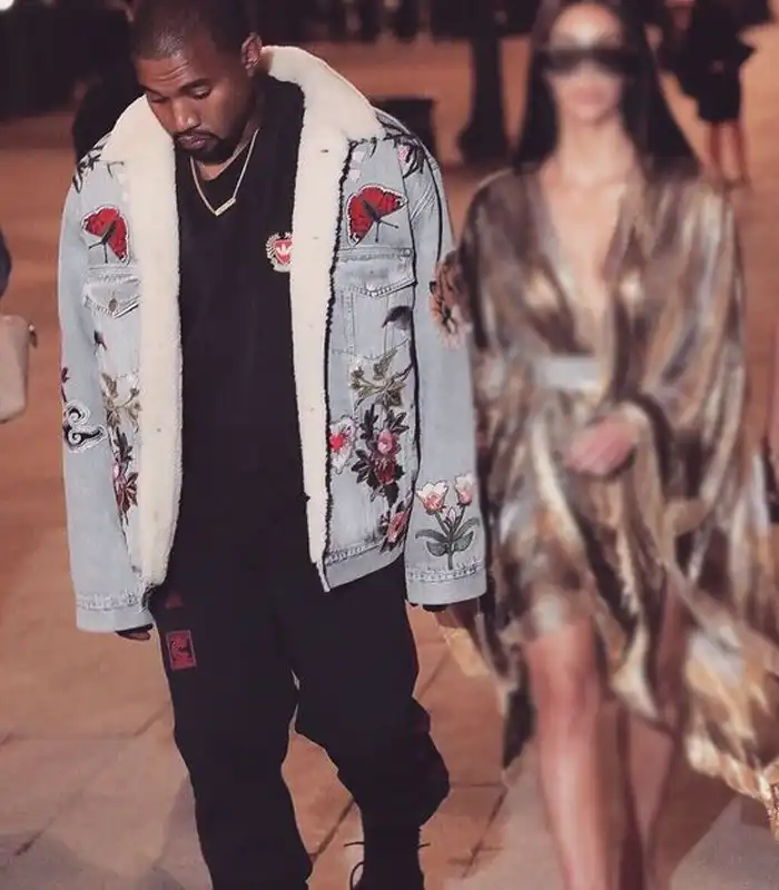 Buy Kanye West Tapestry Blue Denim Jacket For Men And Women