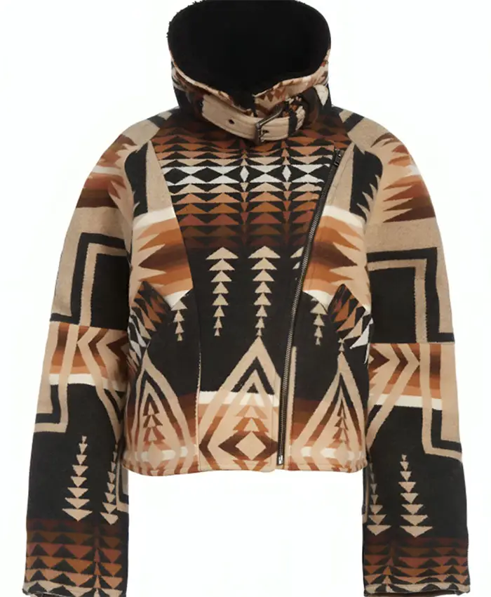 Buy Kelly Reilly Yellowstone Beth Dutton Shearling Collar Aviator Hooded Jacket For Men And Women