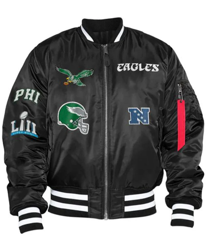 Buy Kevin Hart Philadelphia Eagles Black Bomber Jacket For Men And Women