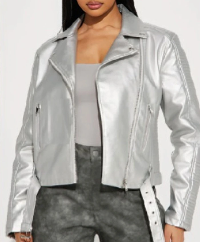 Alternative view of Kold x Windy S02 Kold Wise Biker Silver Jacket