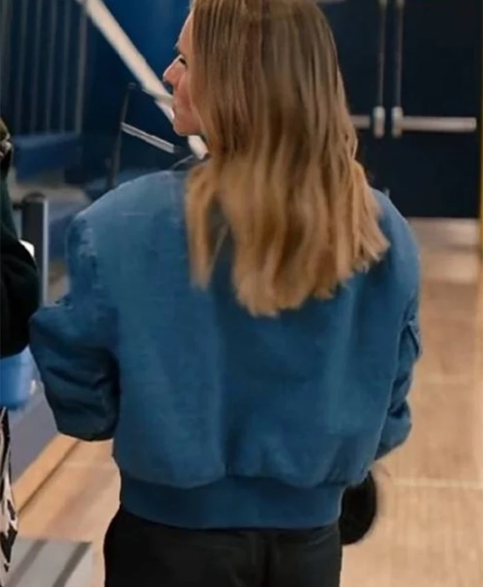 Buy Kristen Bell Nobody Wants This 2024 Joanne Blue Denim Bomber Jacket For Unisex