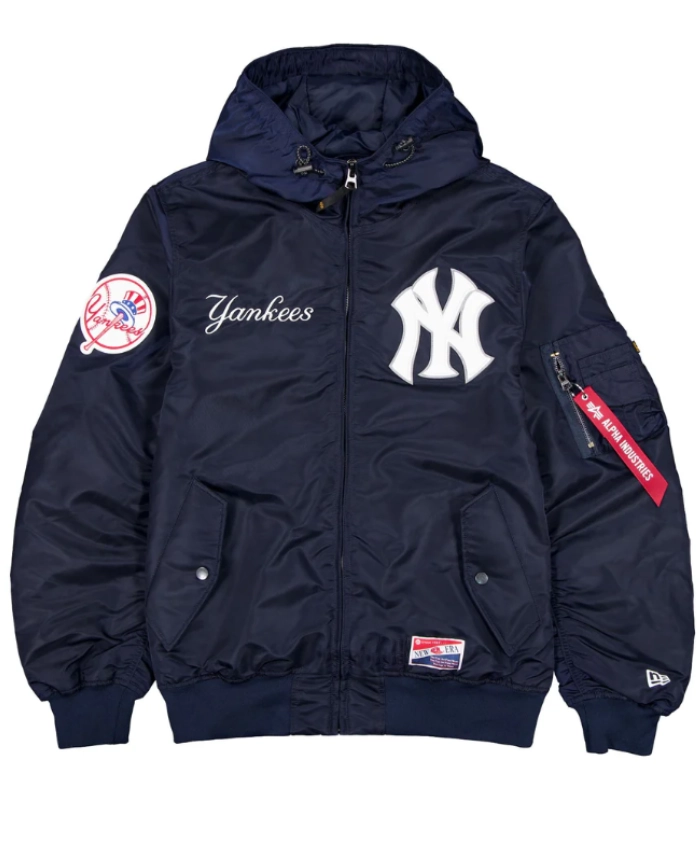 Buy L 2B Alpha Industries Zip Up Hooded Bomber Jacket