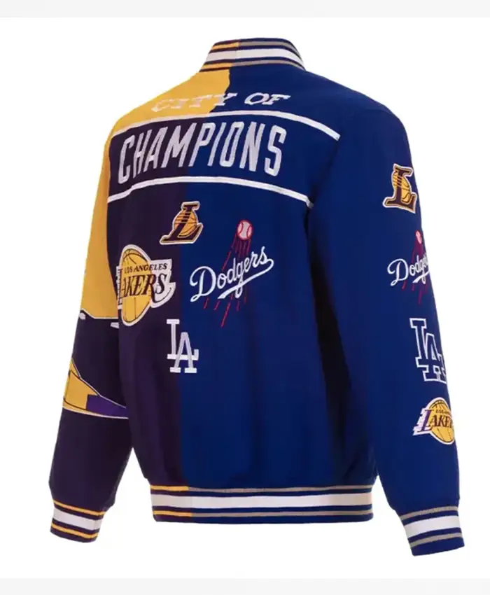 Buy Lakers Dodgers City Of Champions Block Jacket For Sale