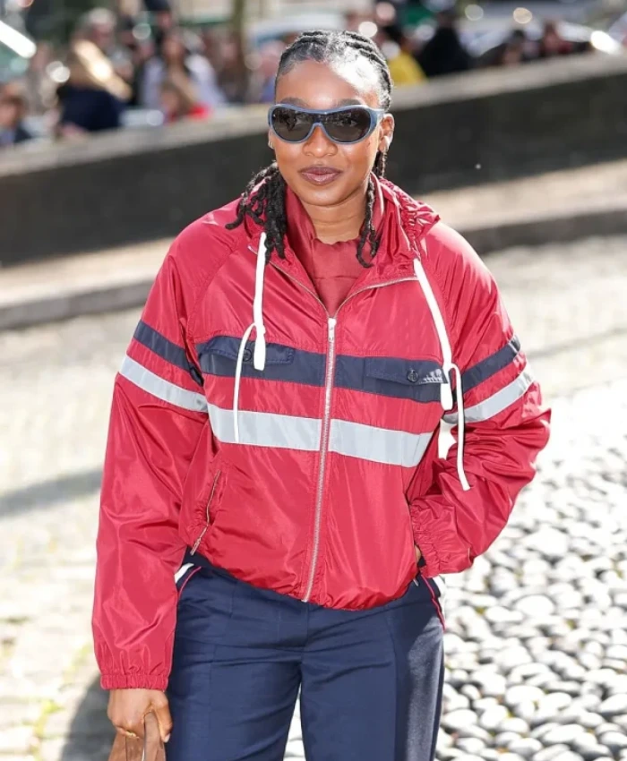 Buy Little Simz Paris Fashion Week Red Jacket