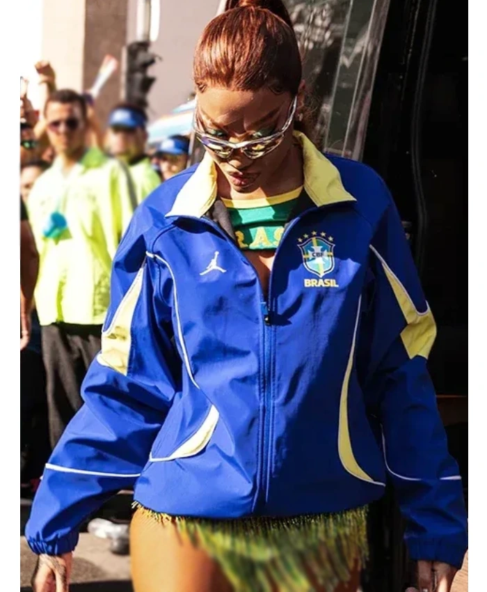 Buy Ludmilla Brazil X Jordan Full Zip Anthem Track Jacket