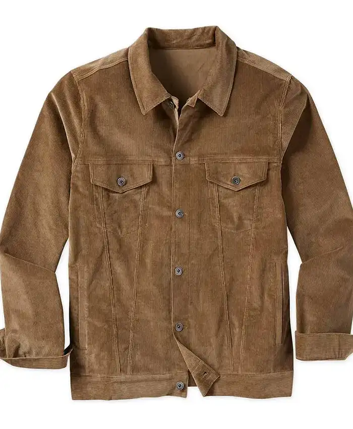 Buy Max Casella TV Series Tulsa King Brown Corduroy Jacket For Unisex
