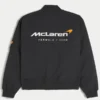 Buy Mclaren Graphic Black And White Zip Up Track Bomber Jacket For Sale