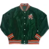 Buy Miami Hurricanes Retro Sebastian Green Bomber Varsity Jacket