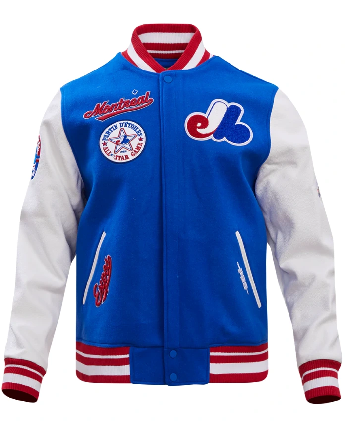 Buy Montreal Expos Retro Classic Rib Wool Varsity Jacket